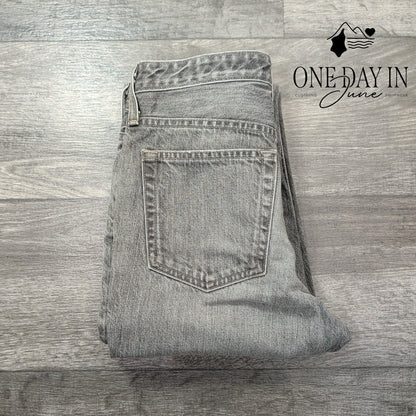 AG Adriano Goldschmied AG-ED Straight Leg Jeans Gray Vintage Wash NWT Size 4 (27