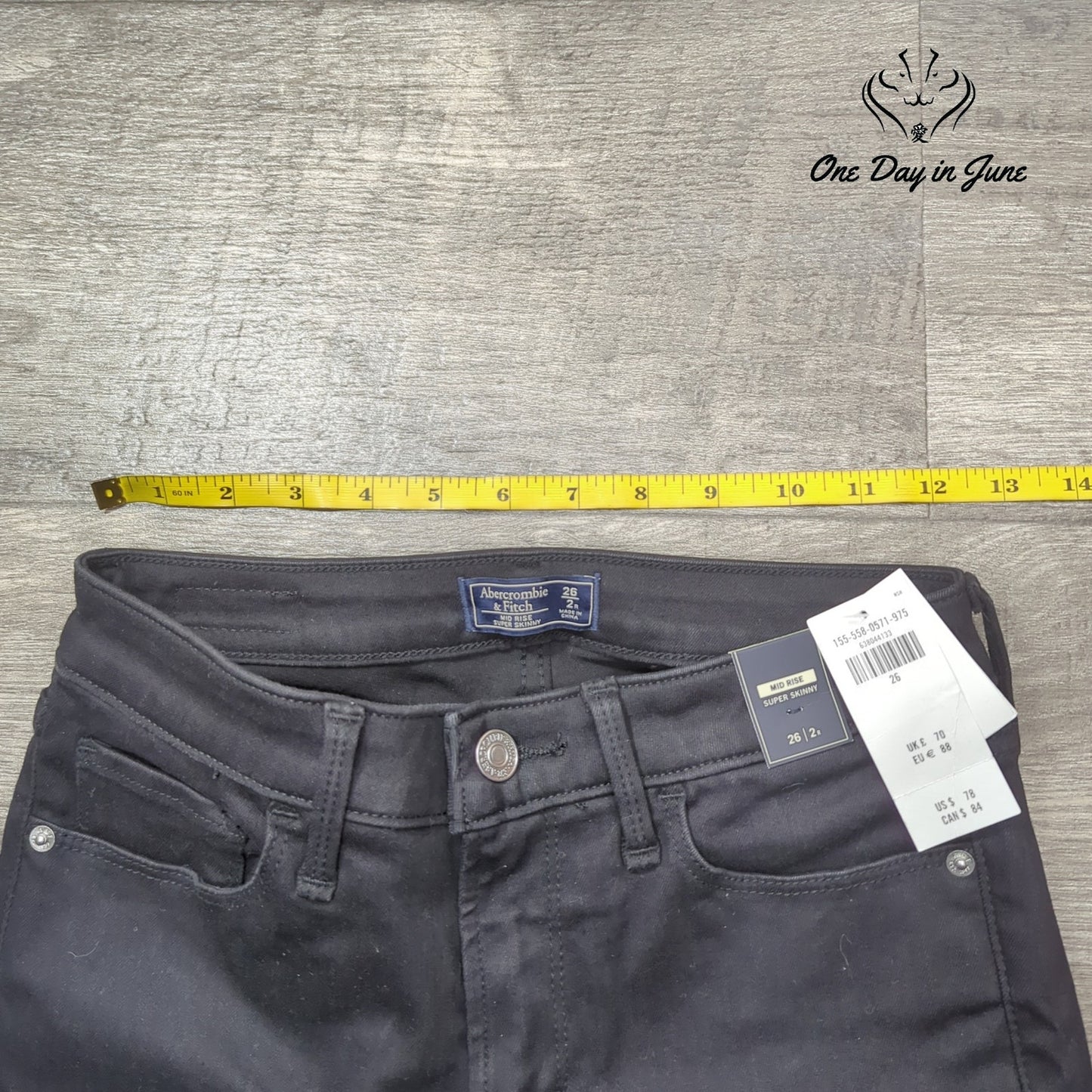 Abercrombie & Fitch Mid Rise Super Skinny Jeans Size 2