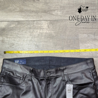 Gap Faux Leather Baby Boot Jeans Size 14