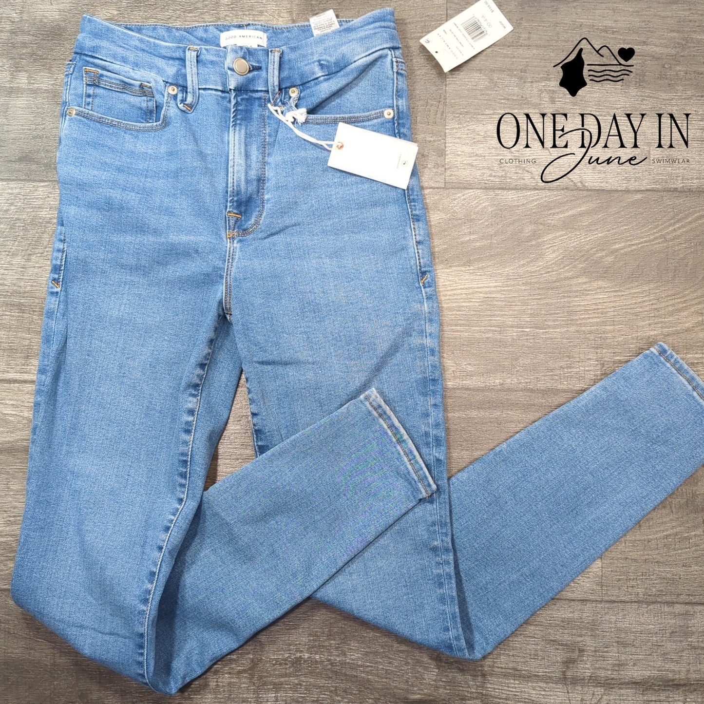 Good American Always Fit Good Leg Skinny Jeans Size 00