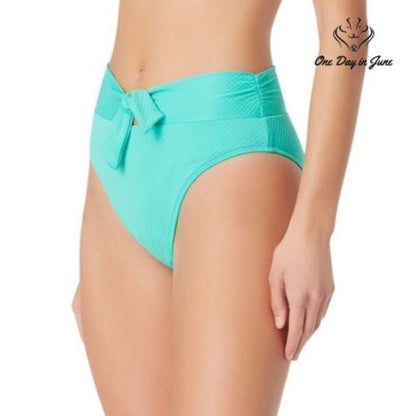 Sugar Beach Textured High Waist Bikini Bottom Size XS
