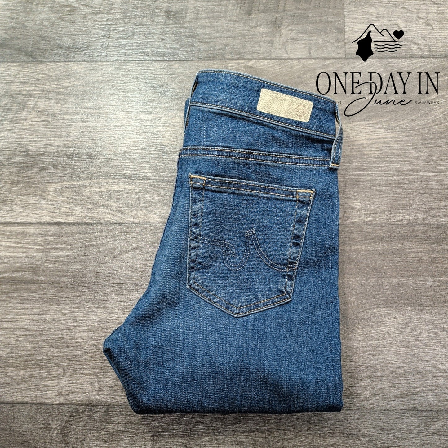 AG Adriano Goldschmied Farrah Skinny Jeans High Rise Blue Denim NWT Size 4 (27)
