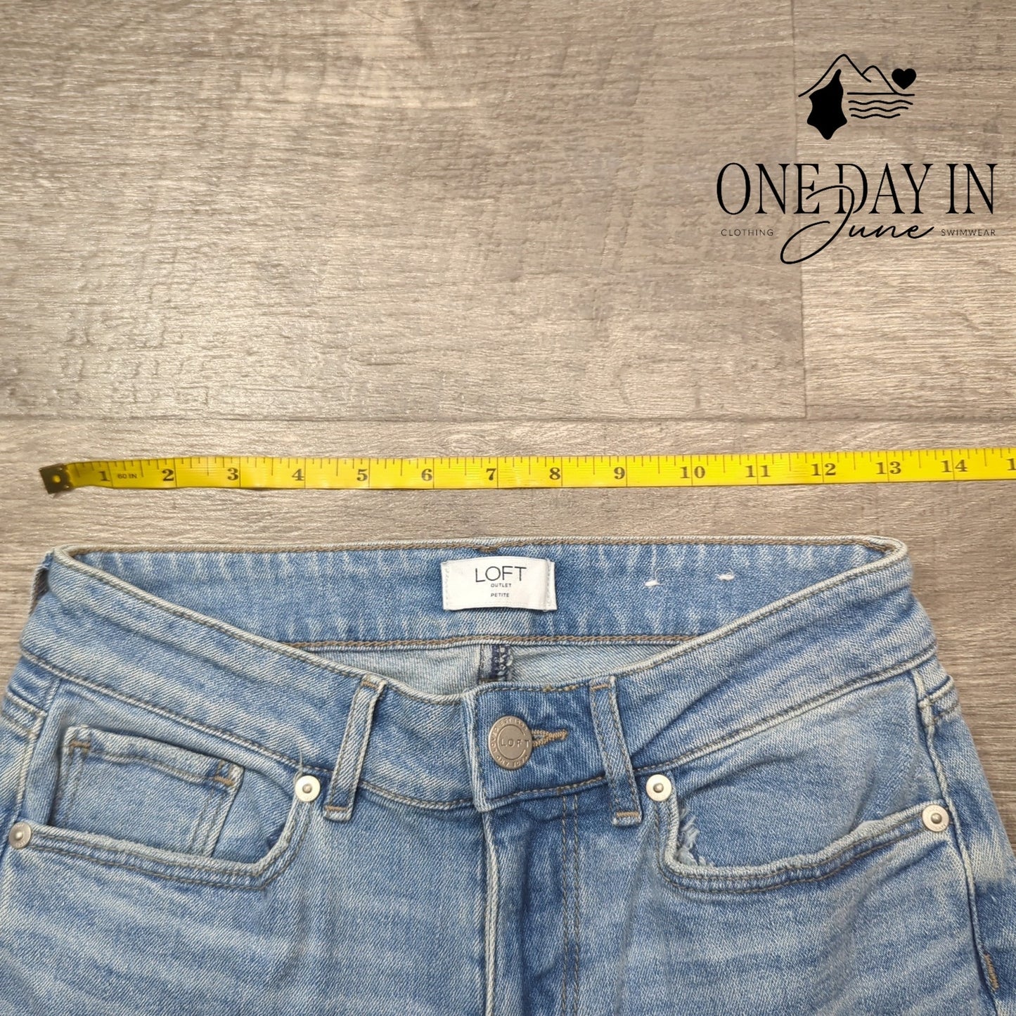 Loft Petite Curvy Skinny Ankle Jeans Size 2P