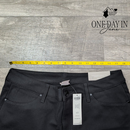 Chico's Ponte 5 Pocket Slim Pants Black NWT $89.50 Size Chico's 1T (8T)