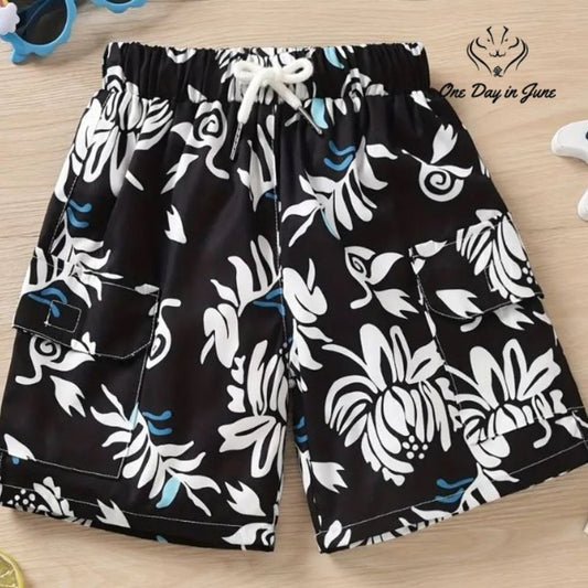 Amzbrly Drawstring Board Shorts Size 4-5 yr