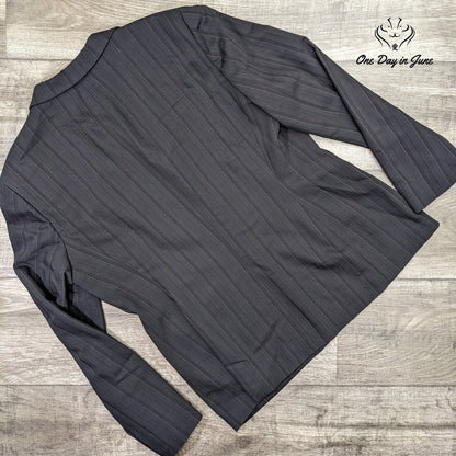 Jones New York Pin Stripe 3 Button Blazer Size 14