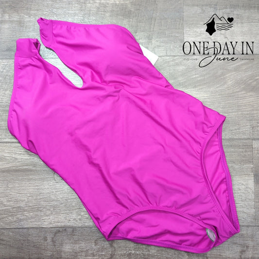 Apt. 9 V Neck One Piece Swimsuit Size L