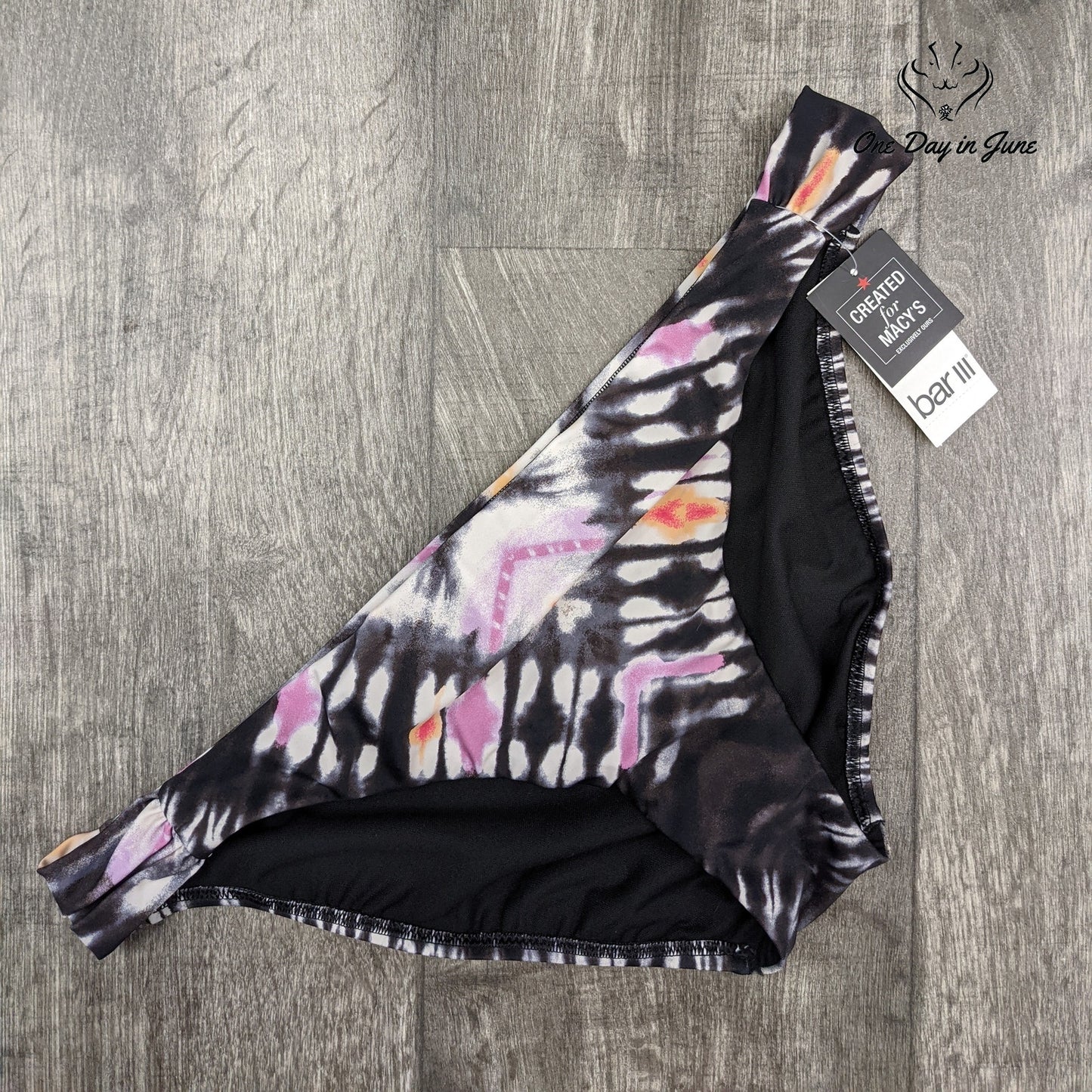 Bar III Ink Dye Hipster Bottoms Size XL