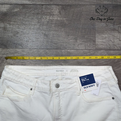 Old Navy Sky Hi Wide Leg Jeans Size 14