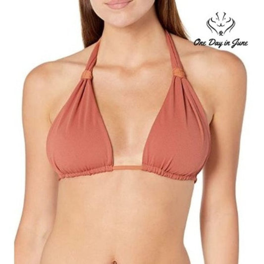 Vicious Young Babes Knotted Halter Bikini Top Size M