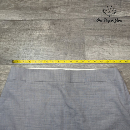 Banana Republic Wool Pencil Skirt Gray Lined Career Work NWT Size 16