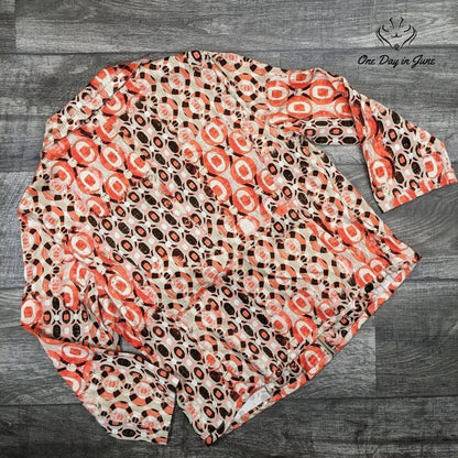 Ruby Rd Abstract Zip Up Jacket Size M