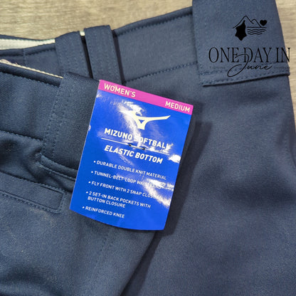 Mizuno Elastic Bottom Softball Pants Size M