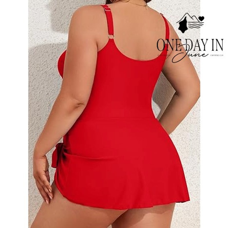 Eomenie Swimdress One Piece Swimsuit Size XL