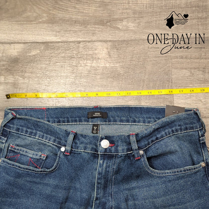 True Religion Geno Relaxed Slim Jeans Men's Dark Boreal NWT Size 36X30