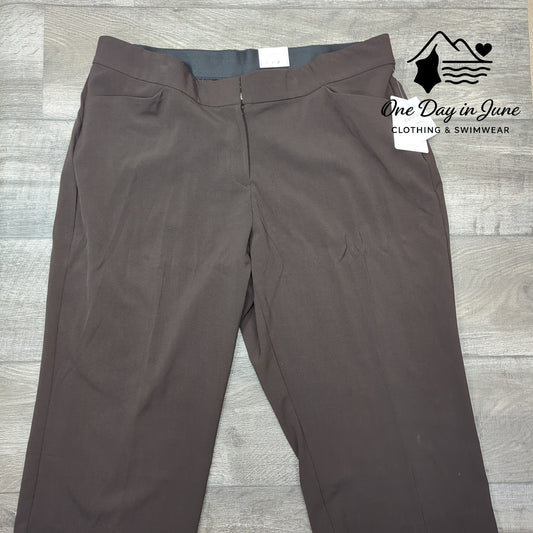 Croft & Barrow Curvy Straight Mid Rise Crop Pants Size 22WS