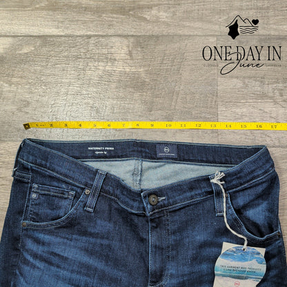 AG Adriano Goldschmied Maternity Prima Cigarette Leg Jeans NWT Size 12 (31)