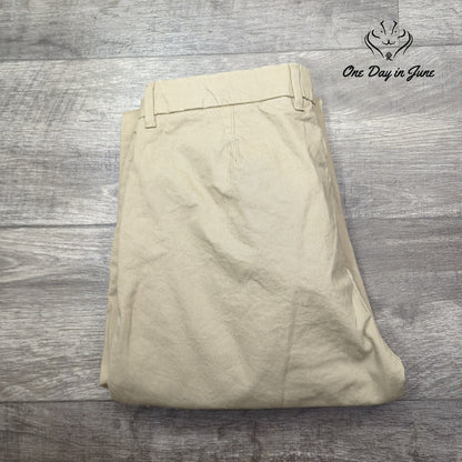 Topman Topman Men's Pleated Front Khaki Tan Chino Pants Size 34X32