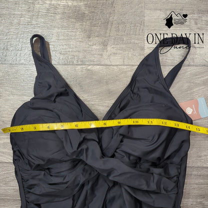 Smismivo Cross Front One Piece Swimsuit Size L
