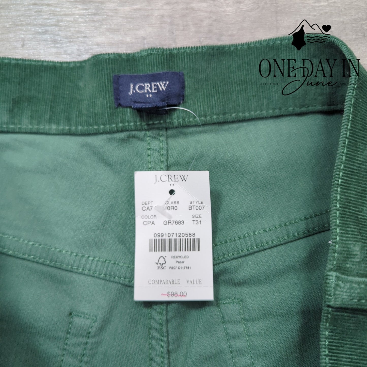 J.Crew Straight Leg Corduroy Pants Size 31 (12)