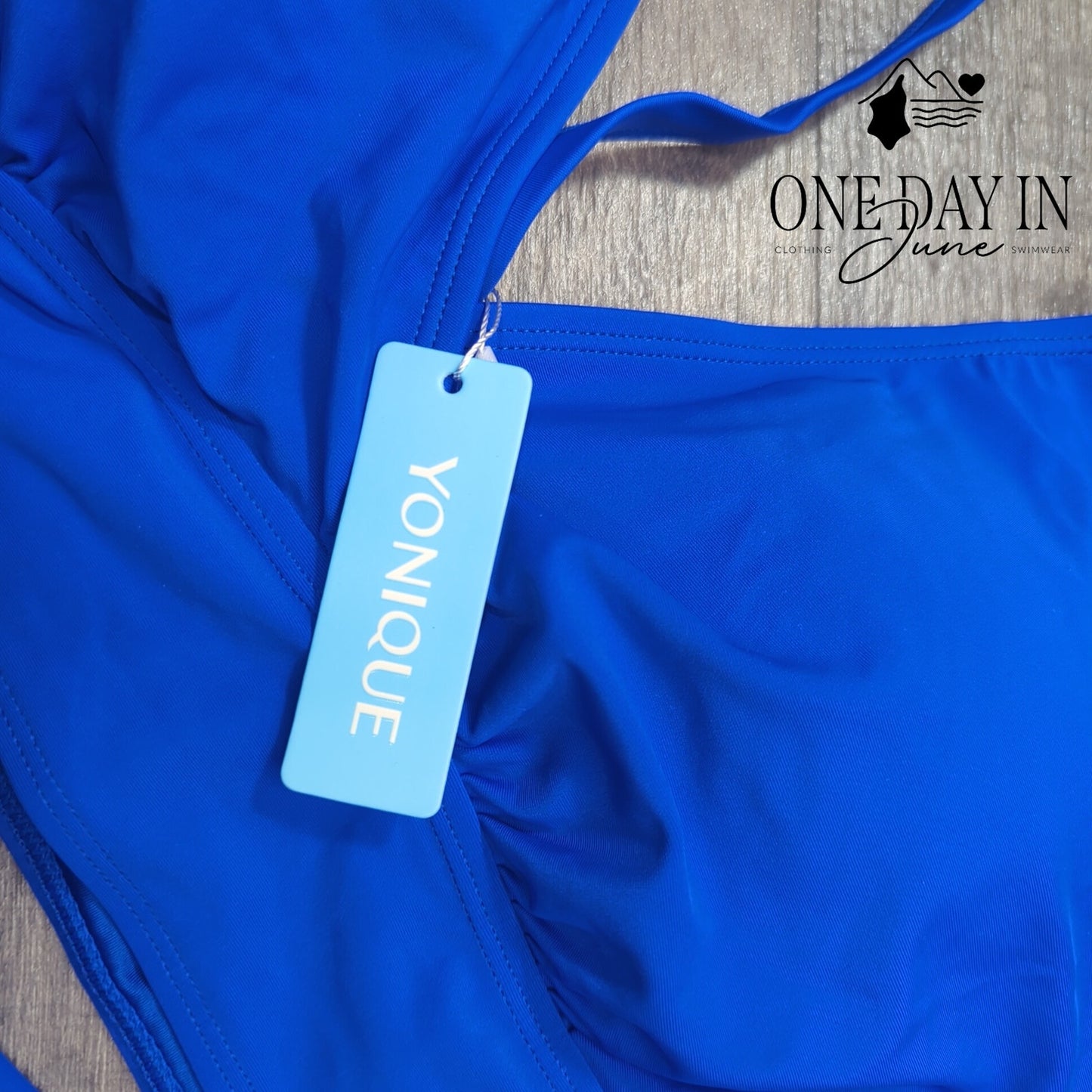 Yonique Plus Size High Waist Bikini Swimsuit Size 18W