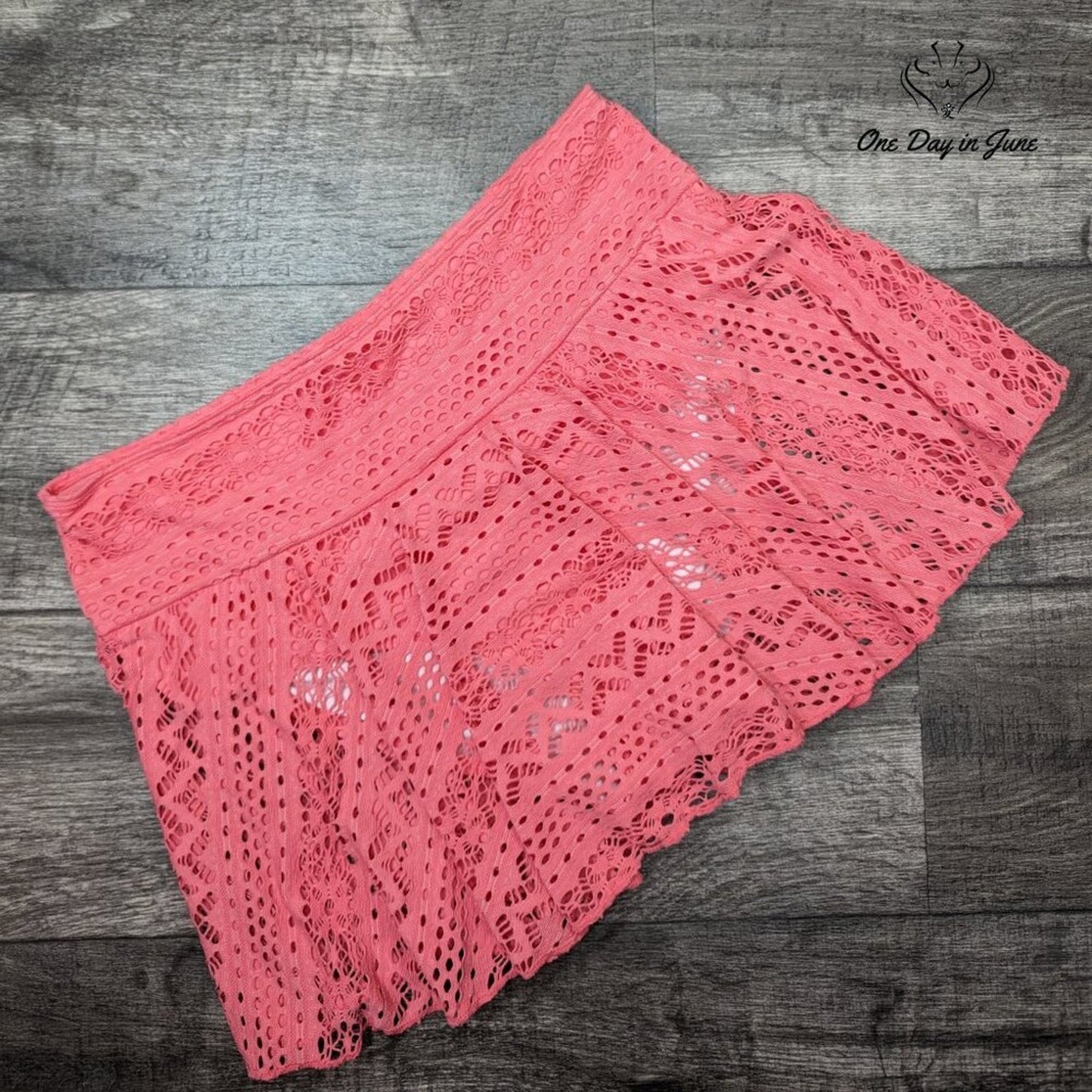 Lopie Crochet Skirted Bikini Bottom Size XXL