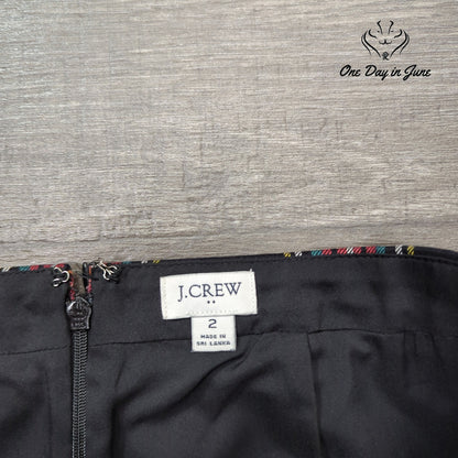 J.Crew Plaid Pencil Skirt Size 2