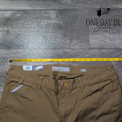 Ariat Rebar Perfect Rise Straight Leg Work Pants Field Khaki NWT Size 33 (16)