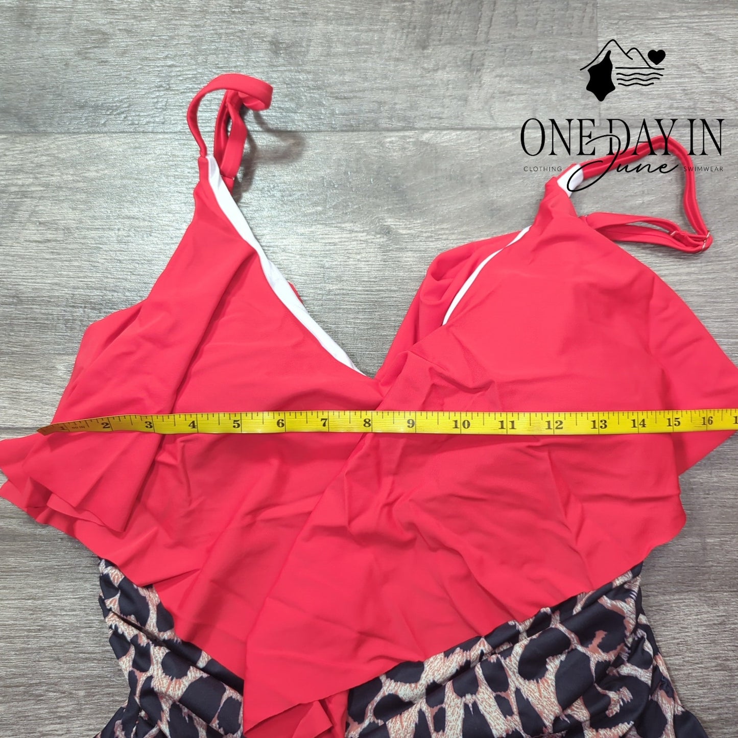 CharmLeaks Flounce Tummy Control One Piece Swimsuit Size XL