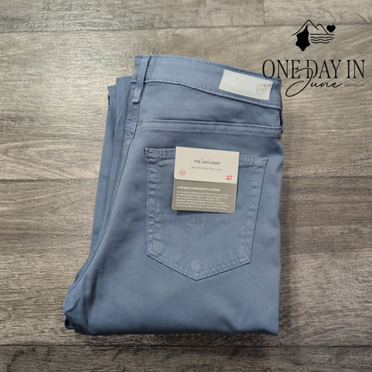 AG Adriano Goldschmied The Jodi Crop High Rise Slim Flare Jeans Blue NWT Size 4