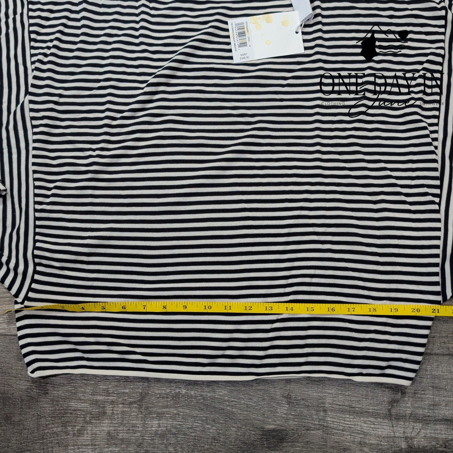 Frame The Striped Slouchy Sweater Size M