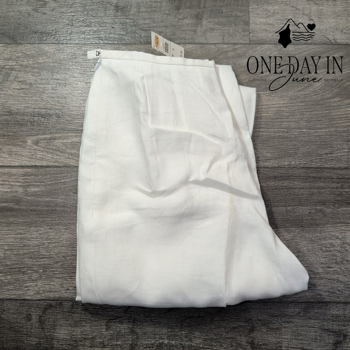 Talbots Irish Linen Women's White Straight Leg Dress Pants NWT Size 8
