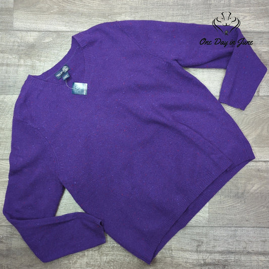 Venezia Jeans Lambswool Pull Over V Neck Sweater Size 14/16