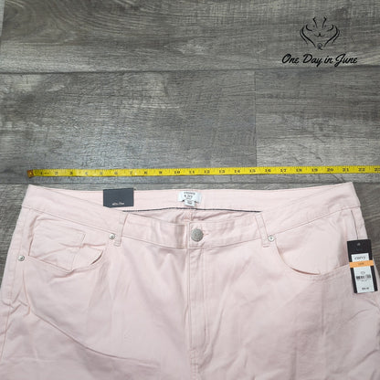 Crown & Ivy Plus Size Skinny Regular Crop Jeans Size 24W