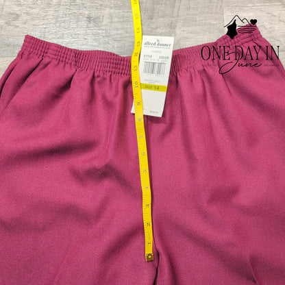 Alfred Dunner Pull On Pants Size 14