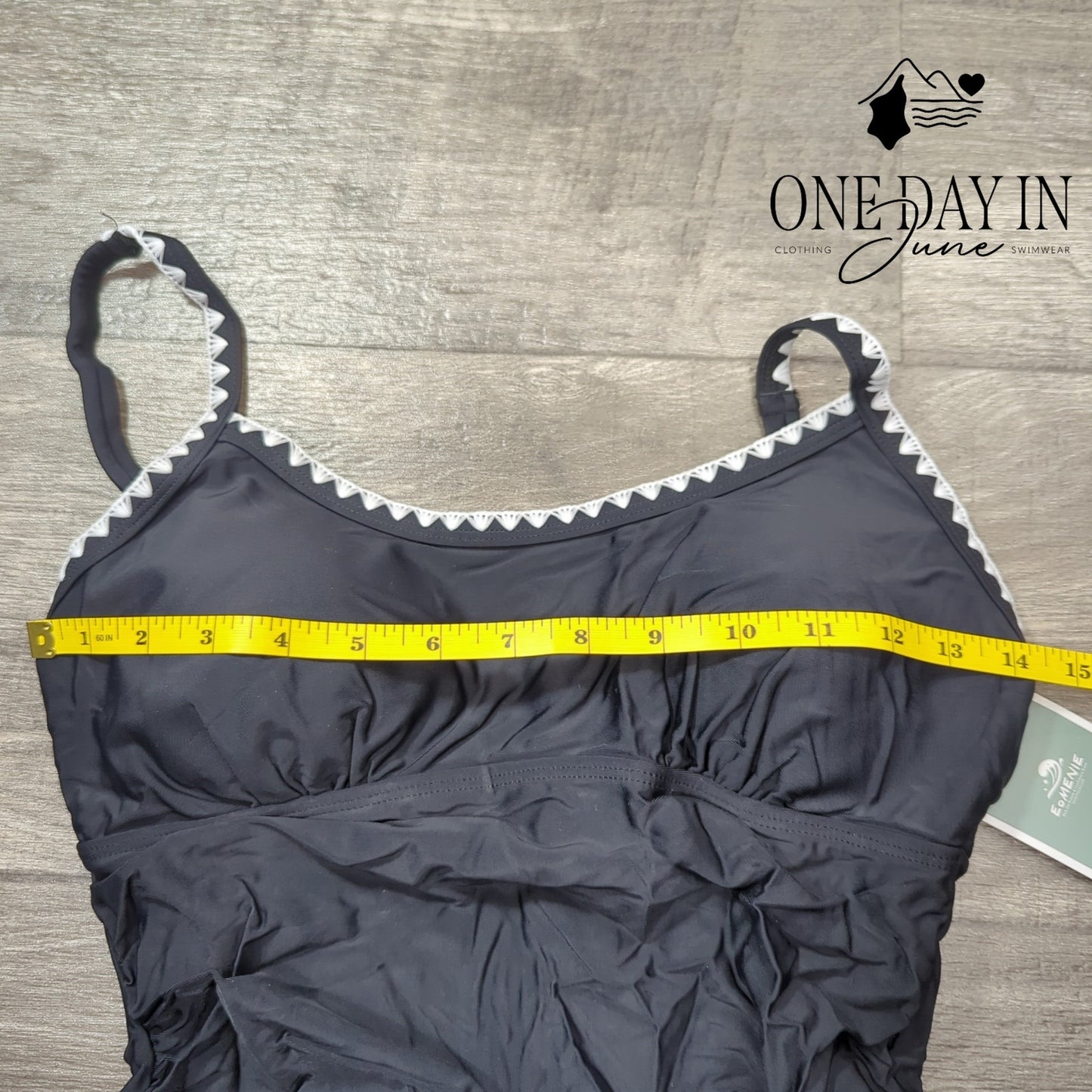 Eomenie Tie Back One Piece Swimsuit Size M