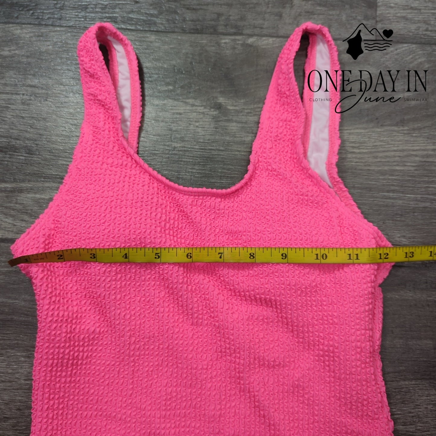 Limeeke Smocked One Piece Swimsuit Size S