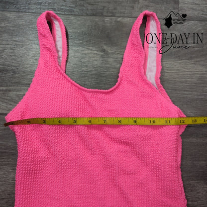 Limeeke Smocked One Piece Swimsuit Size S