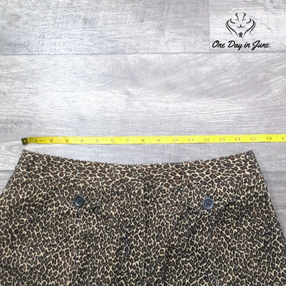 Talbots Petite Leopard Print Skirt Size 10