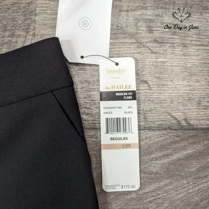 Laundry by Shelli Segal the Hailee Modern Fit Flare Pants Size 12