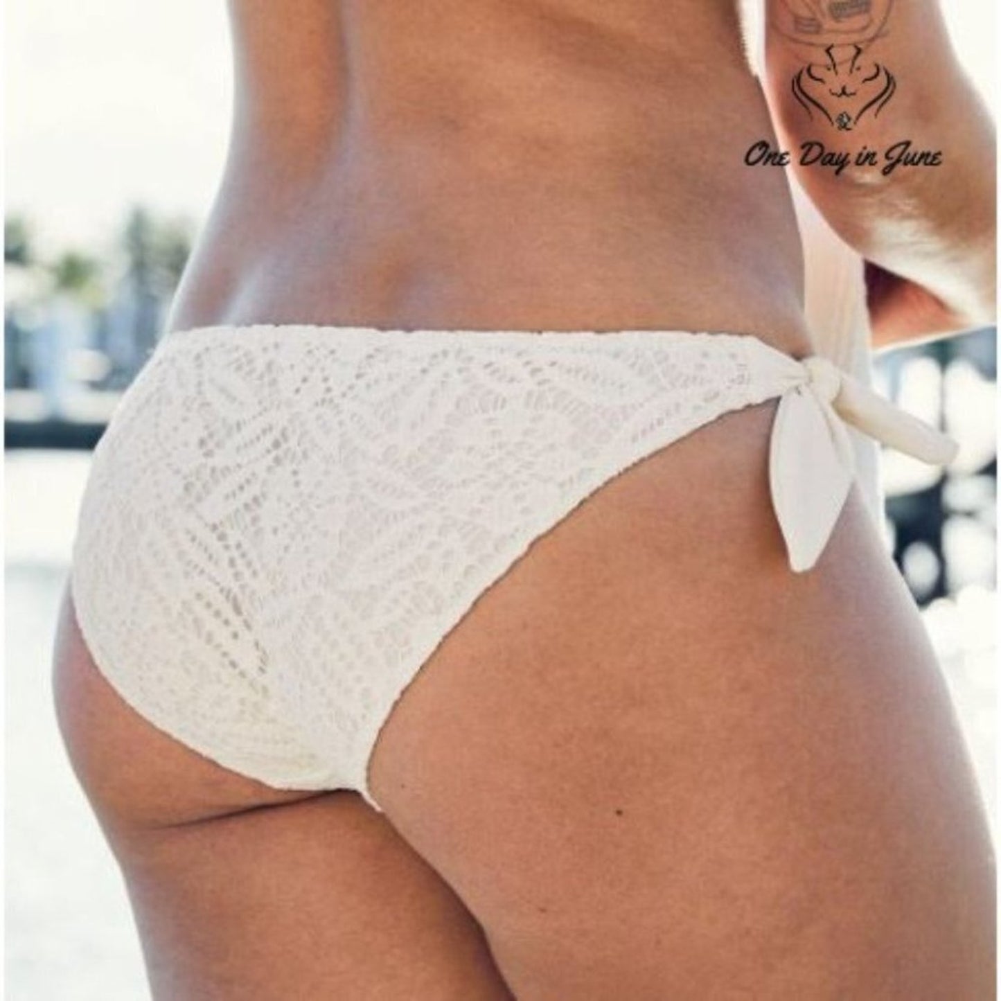 American Eagle Outfitters Aerie Crochet Bikini Bottom Size S