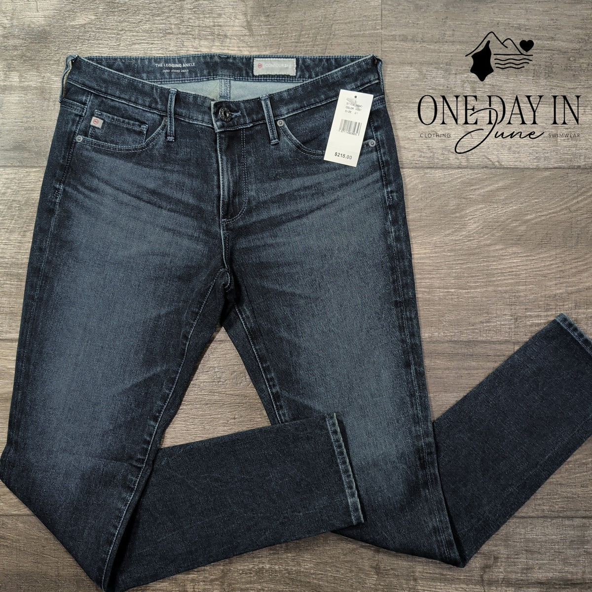 AG Adriano Goldschmied The Legging Ankle Super Skinny Jeans Blue NWT Size 4 (27)