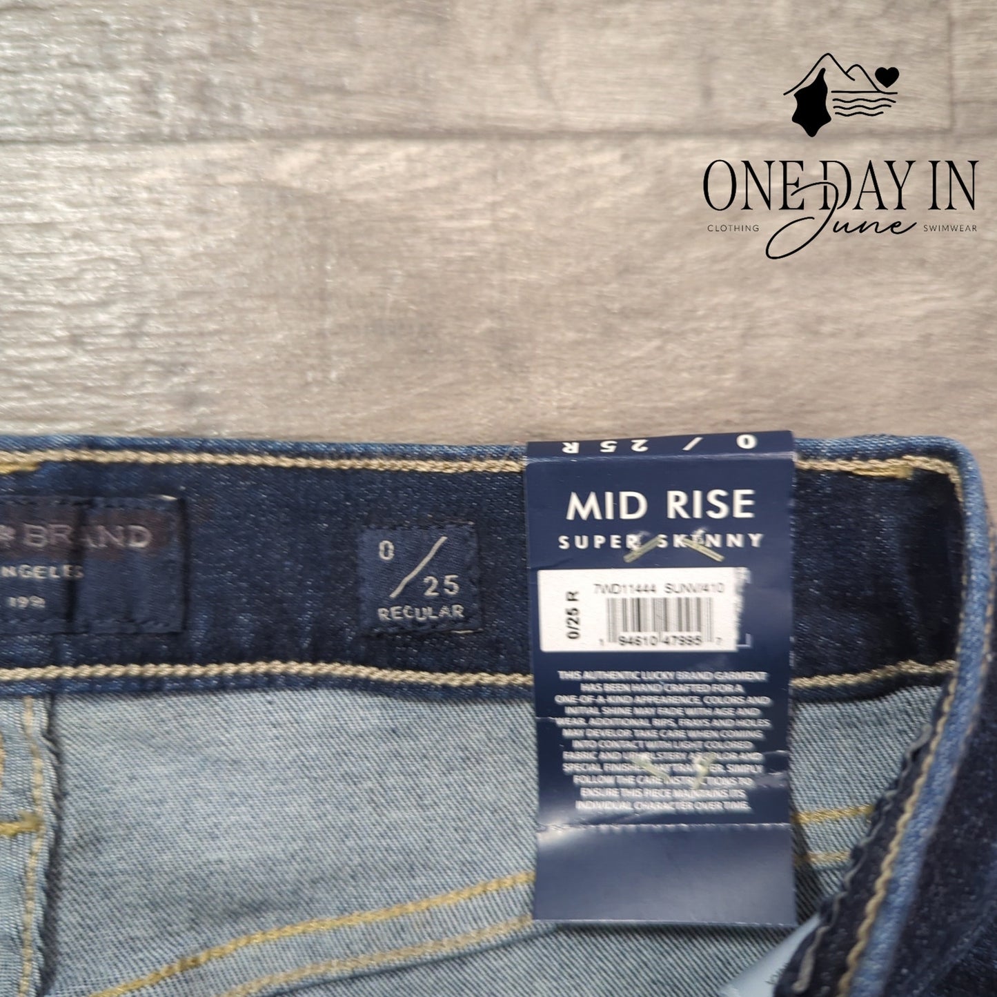 Lucky Brand Ava Mid Rise Skinny Jeans Size 0