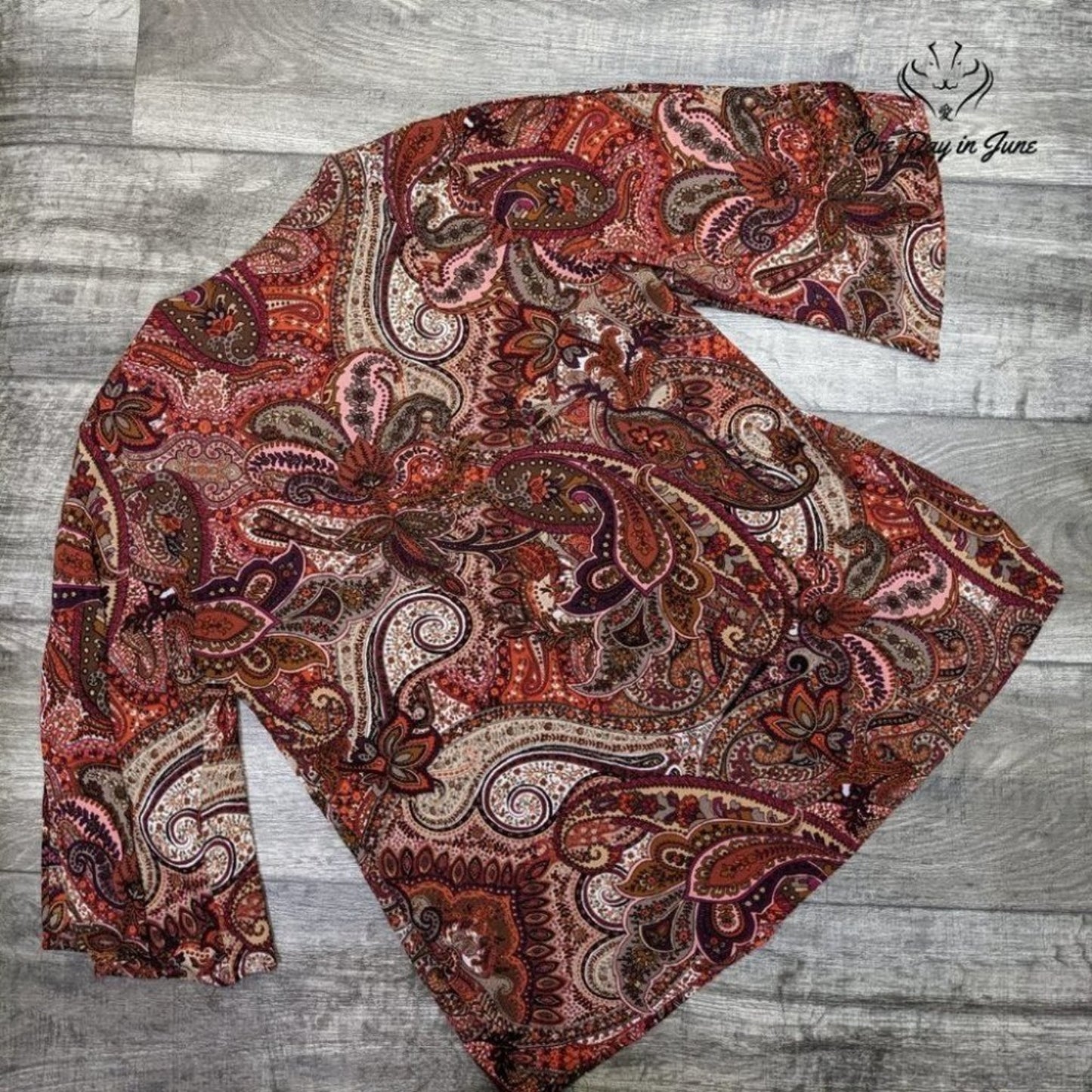 New Direction Curvy 3/4 Sleeve top Size 0X