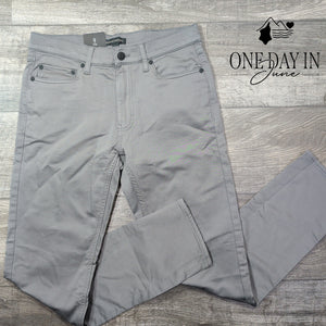 Banana Republic 5 Pocket Slim Straight Stretch Pants Gray NWT Size 30X32