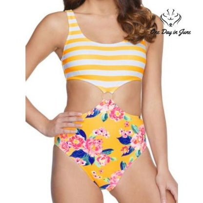 Arizona Jean Co. Juniors Tropical One Piece Size XL