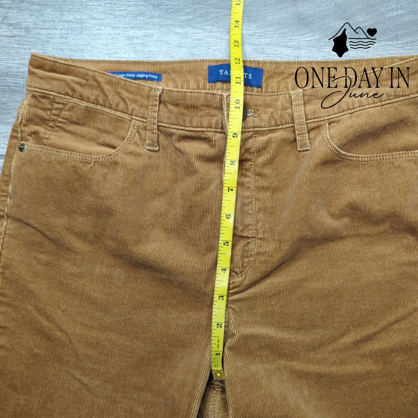 Talbots High Waist Jegging Ankle Corduroy Pants Size 8