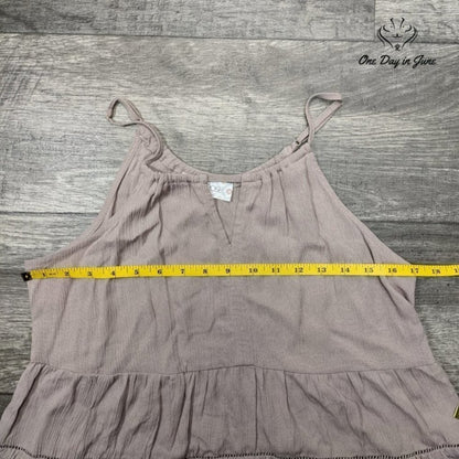 Hippie Rose Women's Adjustable Strap Cami Top Size M