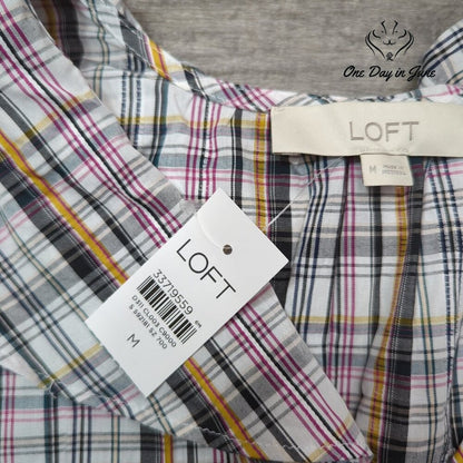 Loft Long Sleeve Button Down Top Size 14