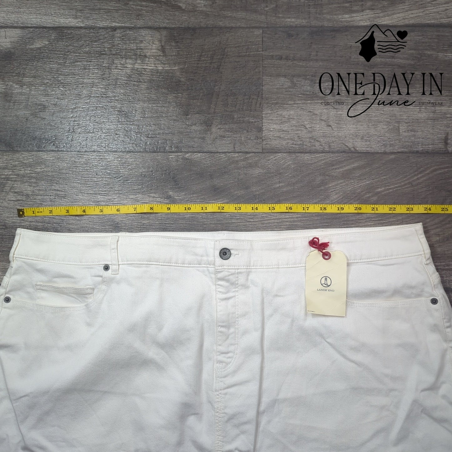Land's End Plus Size Denim Skirt Size 26W